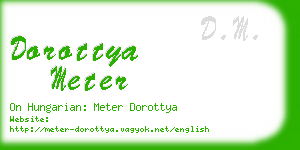 dorottya meter business card